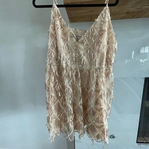 Gold sequence Homecoming Dress